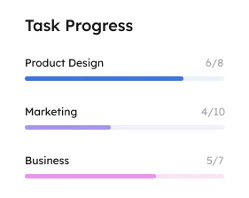 Team workspace with shared tasks and updates