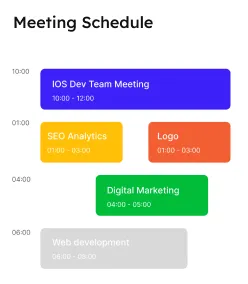 Meeting schedule